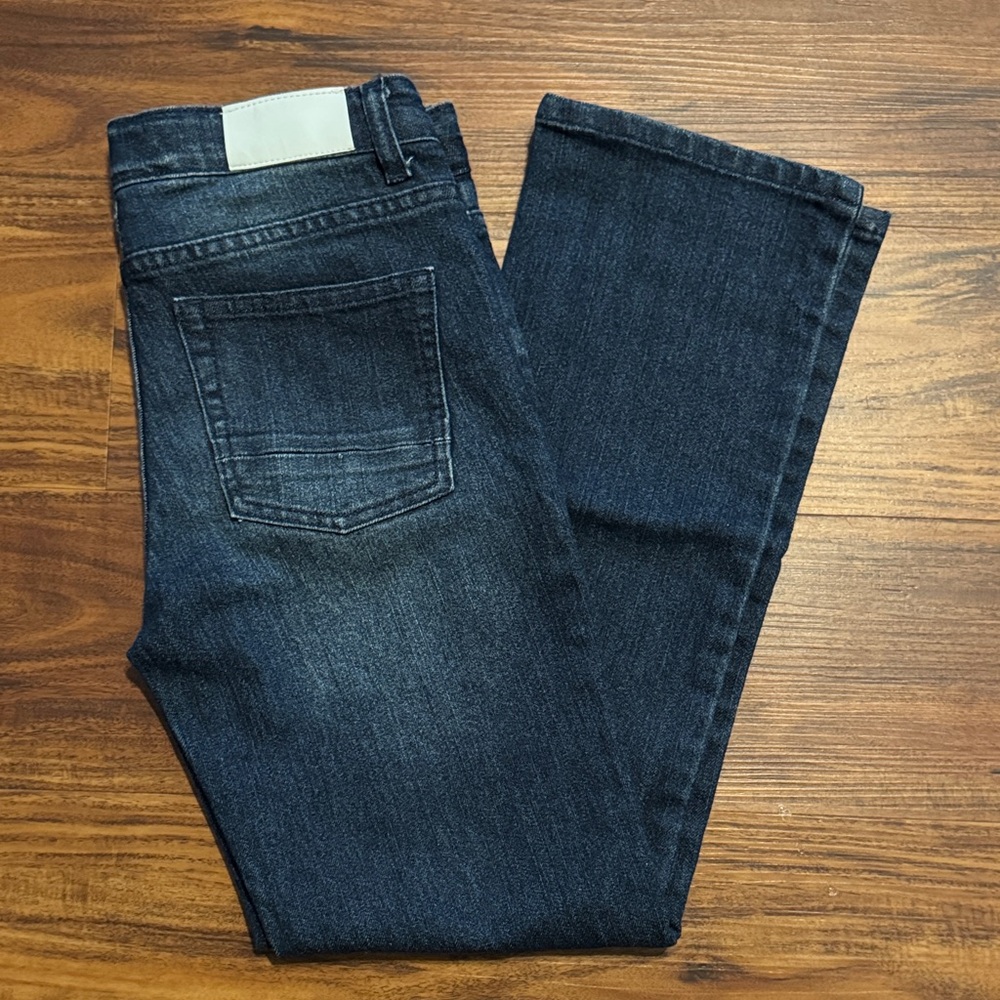 Kids Kidpik Dark Blue Straight Jeans Adjustable Size 10